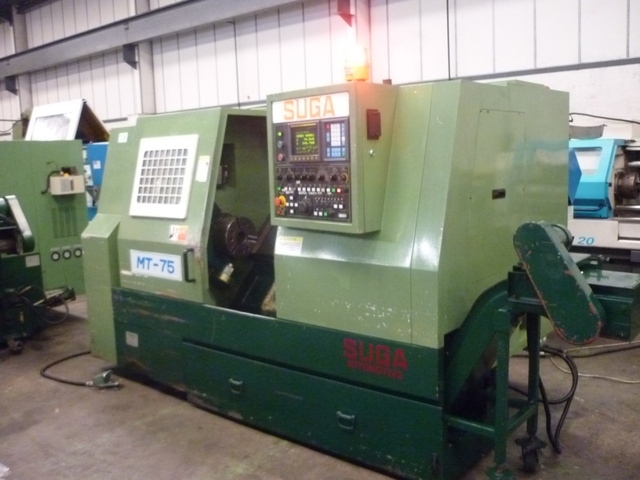 Suga Mt 75s CNC Lathe with Fanuc OT Control