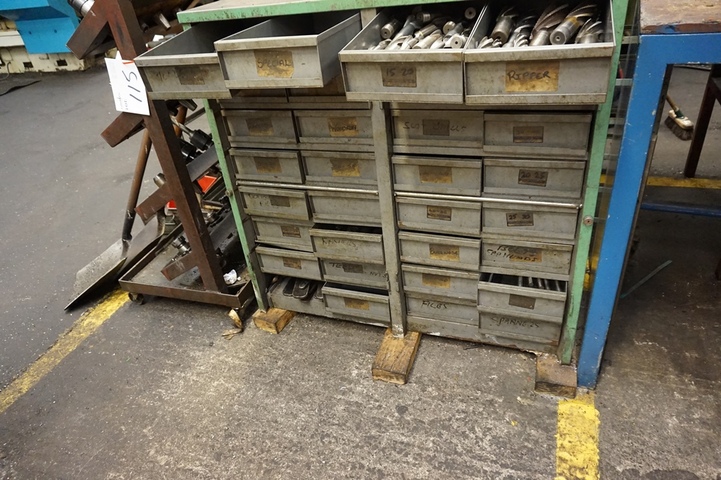 Cupboard with Qty Drills & Cutters