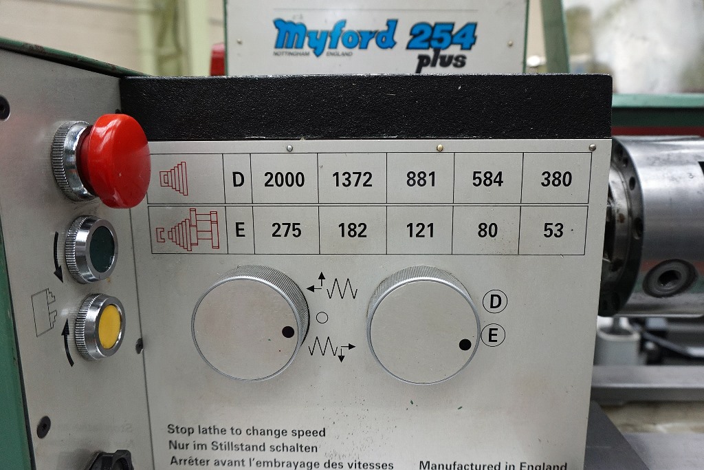 Myford 254 Plus Centre Lathe