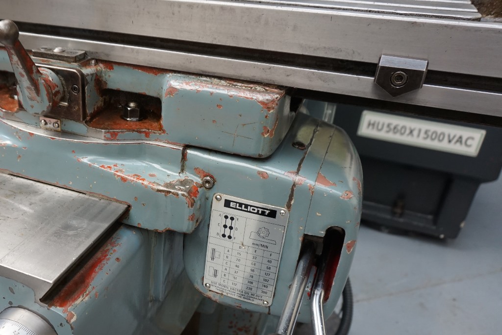 Elliott UI Universal/Horizontal Milling Machine