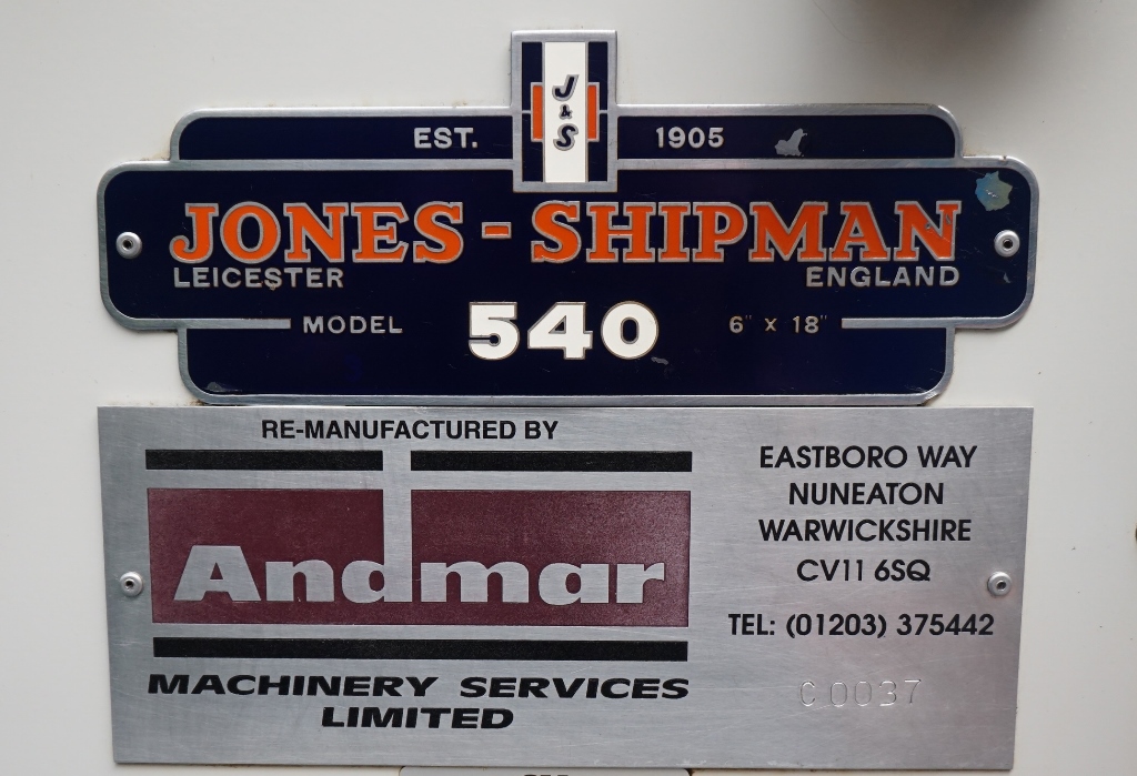 Jones & Shipman 540P Toolroom Surface Grinder