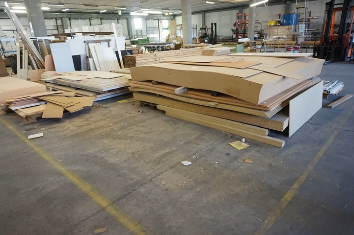 Large Qty of Hard Board, Chip Board & Wood