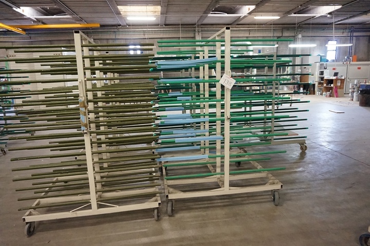 (6) Portable Glass Trolley’s