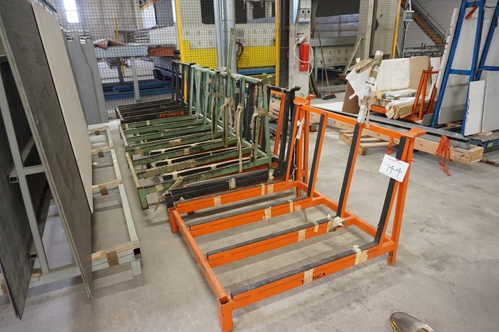 (10) Pallet Glass Racks