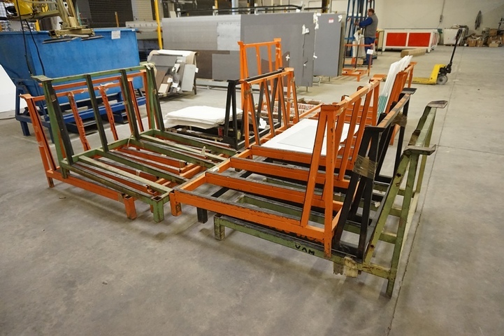 (10) Pallet Glass Racks