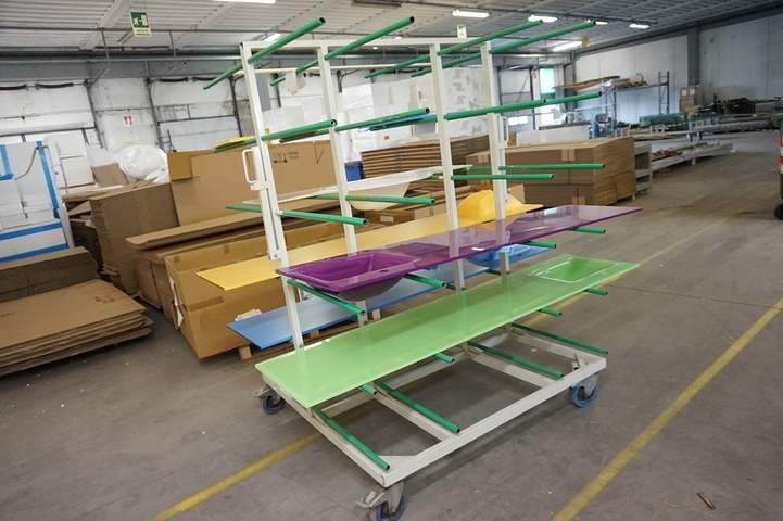 Mobile Trolley with Wash Basins