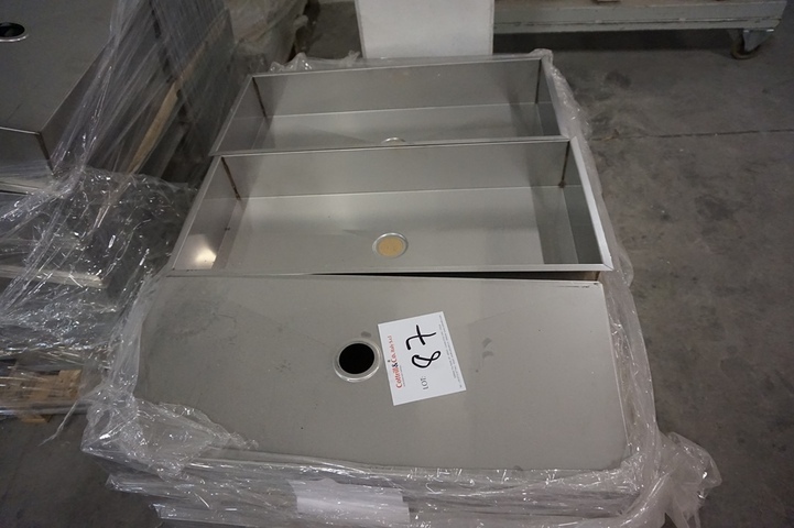 Qty Stainless Steel Wash Basins