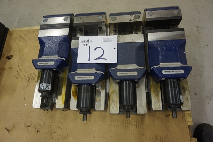 (4) Gressel Machine Vices 130mm