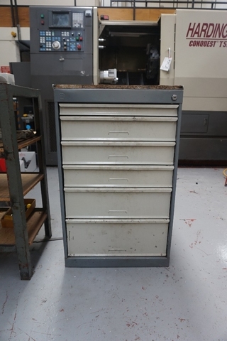 6 Draw Cabinet with Contents including Drills