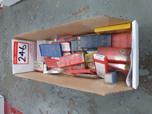 Box of Assorted Turning Tool Insert Tips