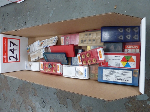 Box of Assorted Turning Tool Insert Tips