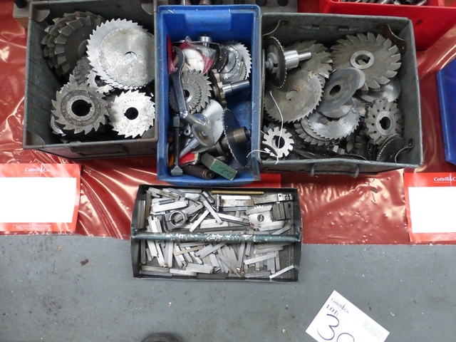 (4) Boxes of Assorted HSS Horizontal Milling Side