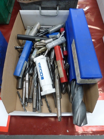 Box of Assorted HSS Straight/Taper Shank Drill Bits