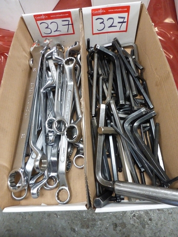 Box of Assorted Allan Keys and Box of Assorted Wrenches