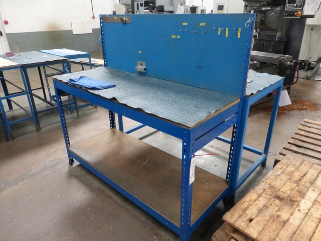 (1) Adjustable Boltless Twin Shelf Work/Storage Benches