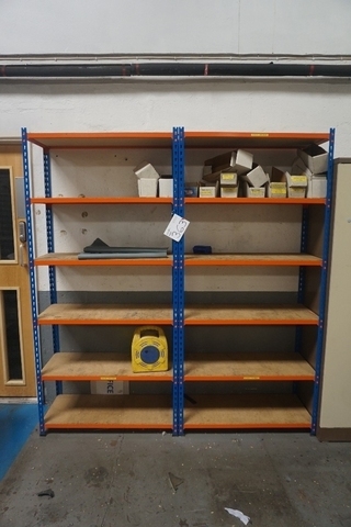 (2) Bays of Adjustable Boltless Stores Racking