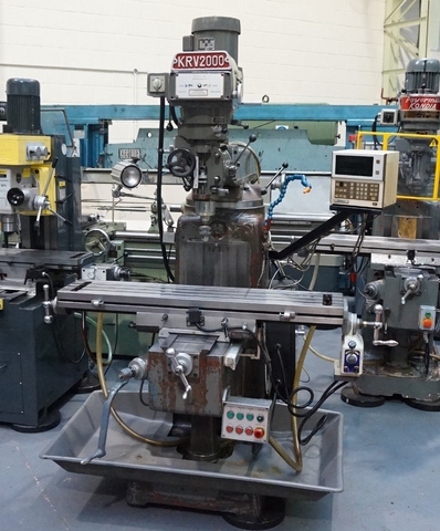 KRV2000 Turret Milling Machine. Variable Speed Head