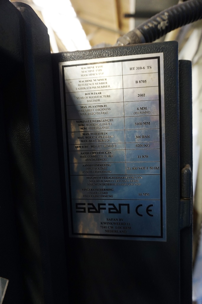 Safan Model HT310 – 6TS Guillotine
