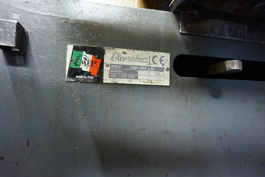 MEP Model Shark 280SX Horizontal Bandsaw