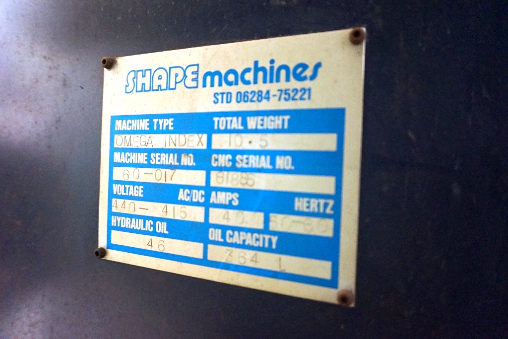 Shape Omega Index Punching Machine