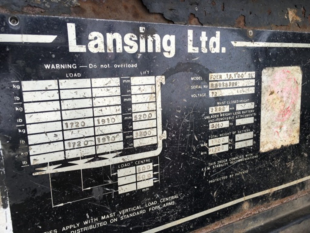 Lansing Electric Forklift with Charger