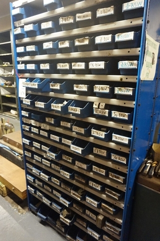 Rack with Large Qty of Taps