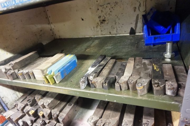 Rack with Qty of Carbide Tip Holders