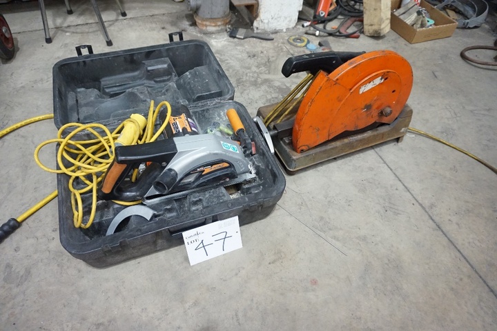 Makita Portable Cut Off Saw & Evolution Rage Saw