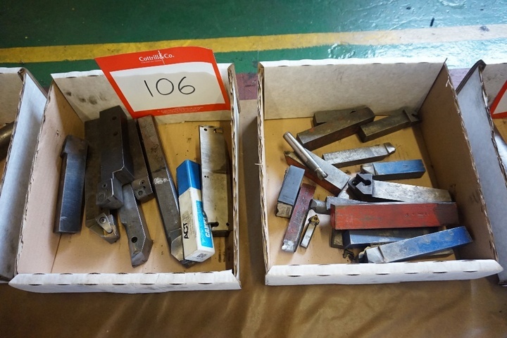(2) Boxes of Turning Tools
