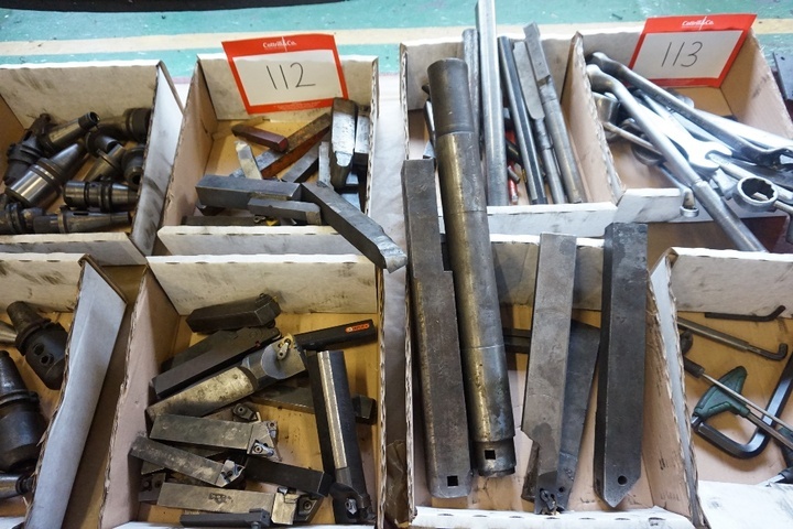 (4) Boxes of Boring & Turning Tools