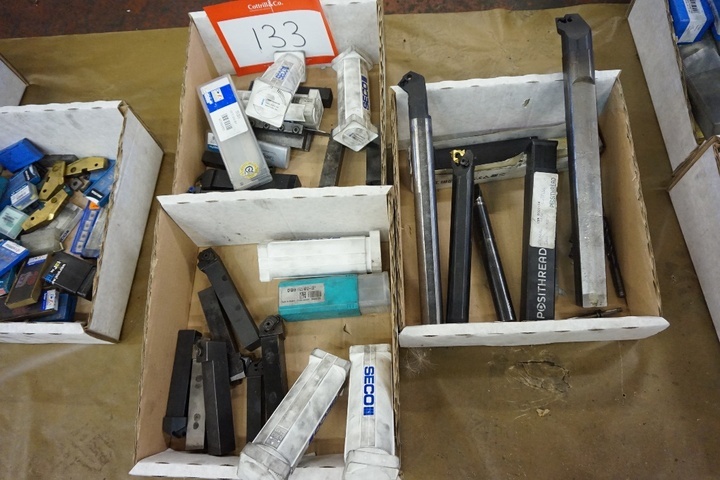 (3) Boxes of Boring & Turning Tools