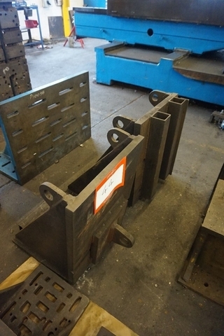(2) Steel Angle Plates 500 x 580 x 410mm