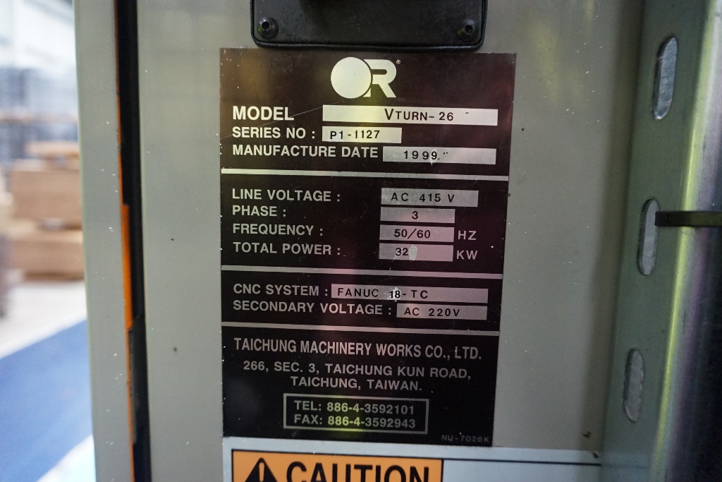 Victor V Turn 26DT 4 Axis CNC Lathe