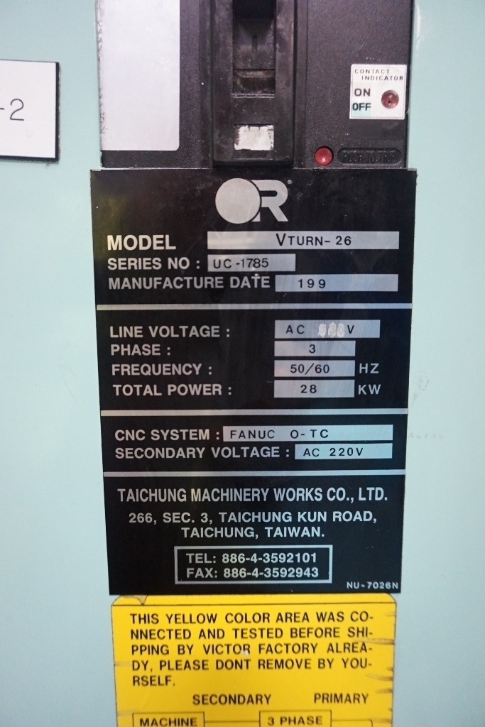 Victor Vturn 26 CNC Lathe