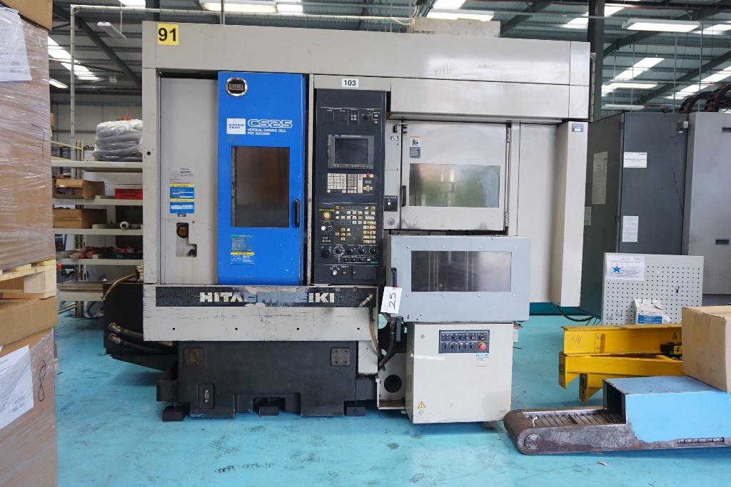 Hitachi Seiki CS25 Vertical Lathe