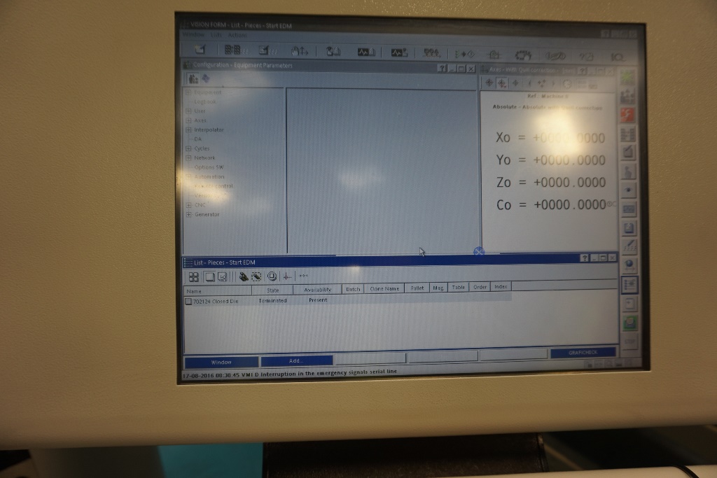 Agie Charmilles Form 200 Die Sink CNC EDM Machine