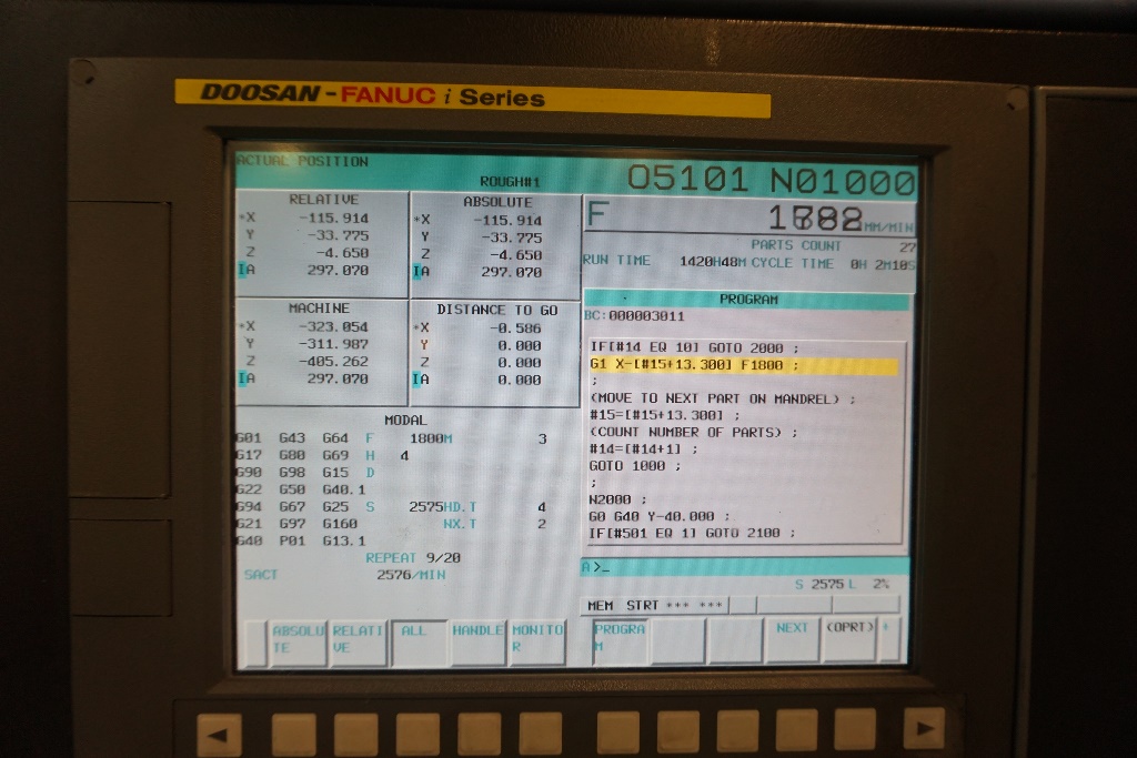 Doosan Type DNM 400ii 4-Axis Vertical Machining Centre