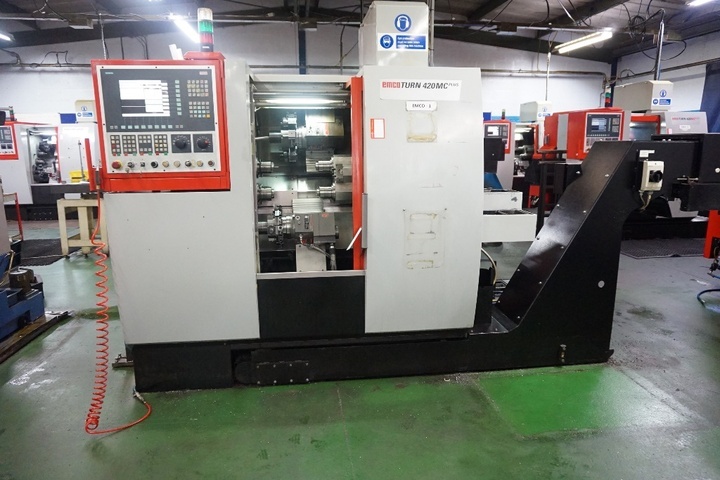 Emco Turn 420 MC Plus Twin Spindle Sub Spindle CNC Lathe