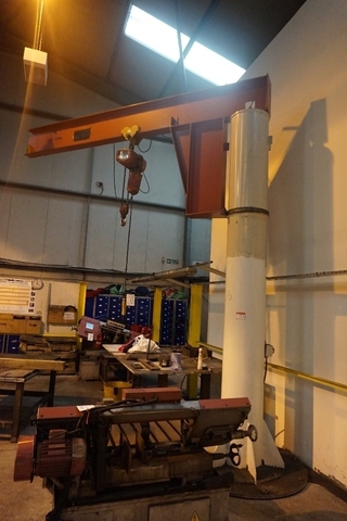 500kg SWL Jib Crane with Hitachi Hoist
