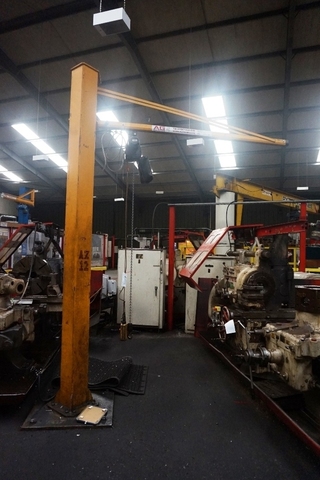 250kg SWL Jib Crane with AG Cranes Hoist