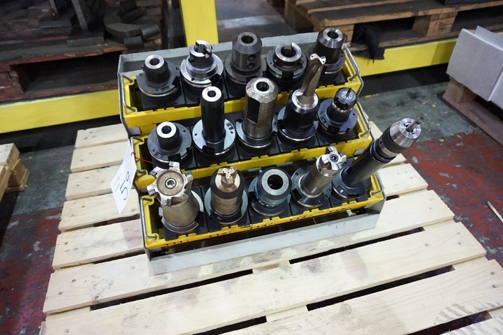 Rack with Qty CAT 50 Tooling