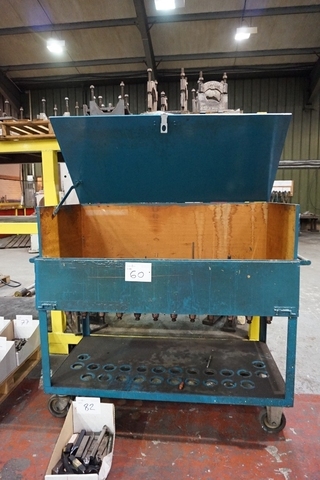 Mobile Trolley with Qty CAT 50 Tooling