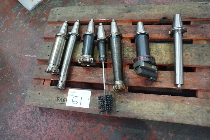 Qty CAT 50 Tooling with Boring Head