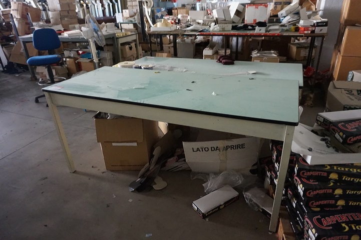 Various Steel-framed Work Benches x (14)