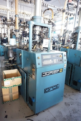 Lonati Junior 2 Hosiery Knitting Machine; 3 3/4" diameter; 200 Needle Count; 17 Gauge