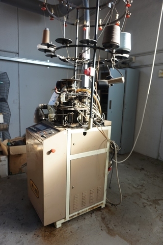Rumi Model 2001 Hosiery Knitting Machine; 3 1/2" diameter; 144 Needle Count; 36 Gauge