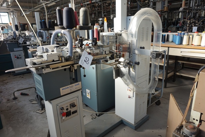 Rosso Ultraturn 3500 Electronic Sock Turning Machine S/N: 3505 with Super 25 Sock Linking Machine S/N: 3319