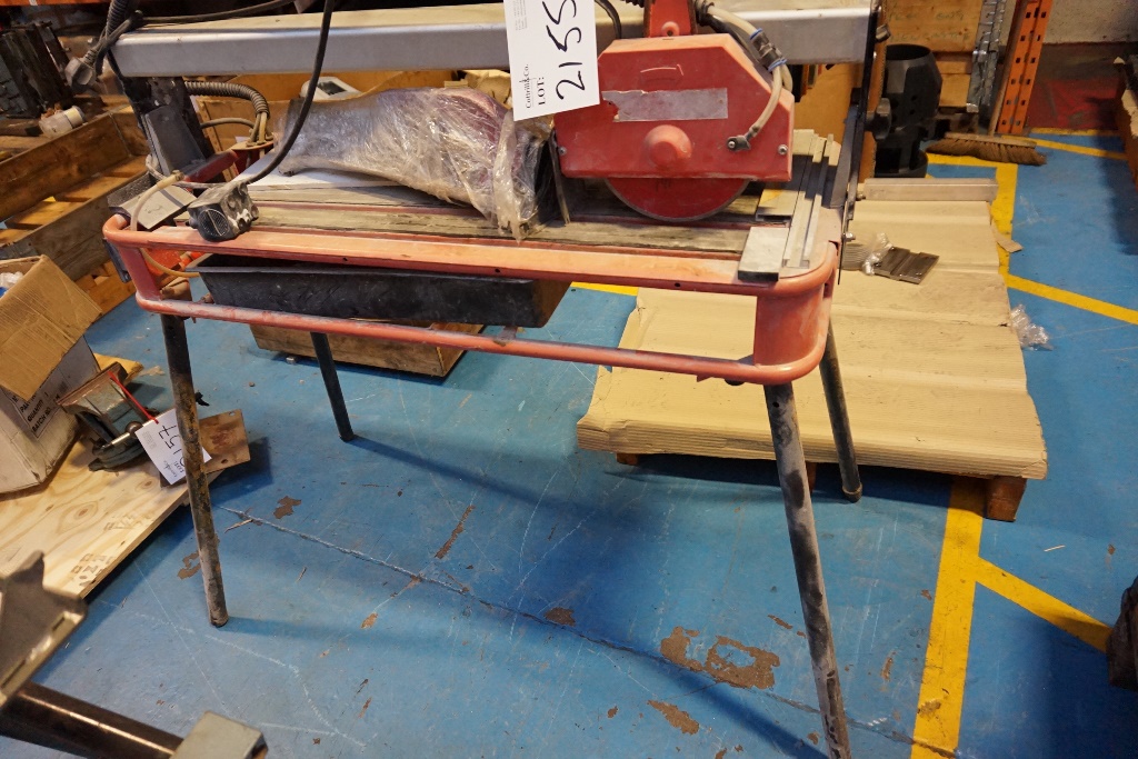 Powered Tile Cutter on Stand