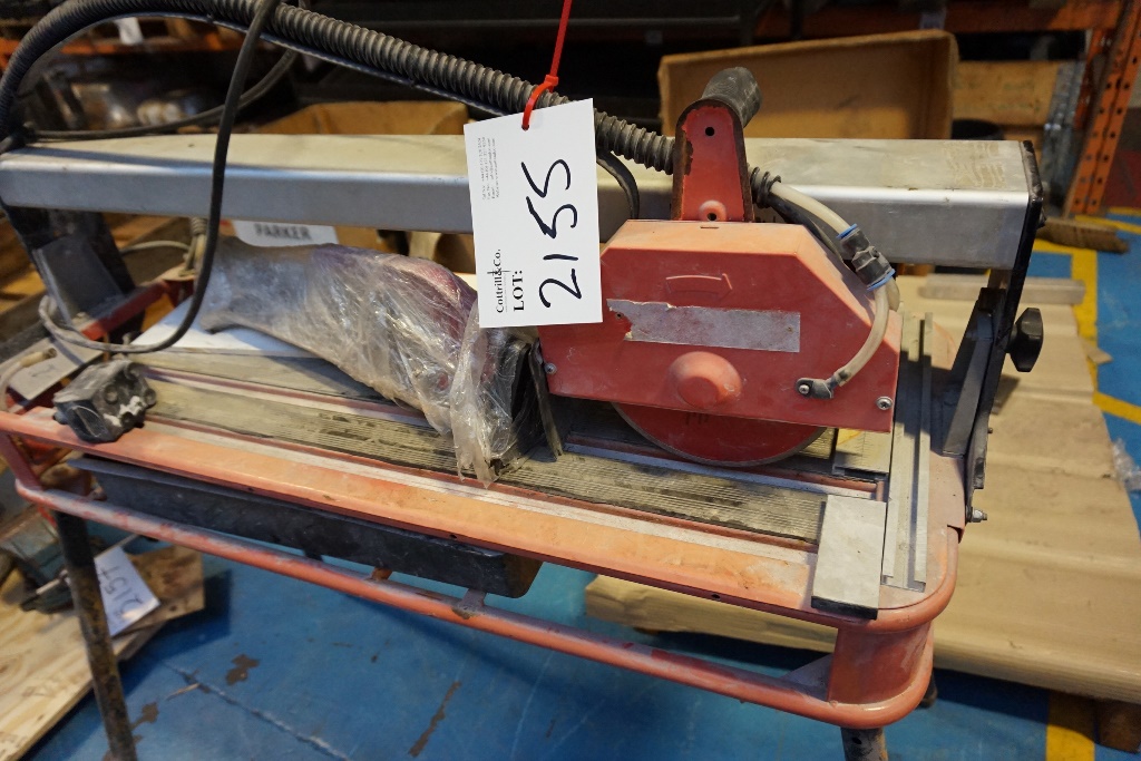 Powered Tile Cutter on Stand