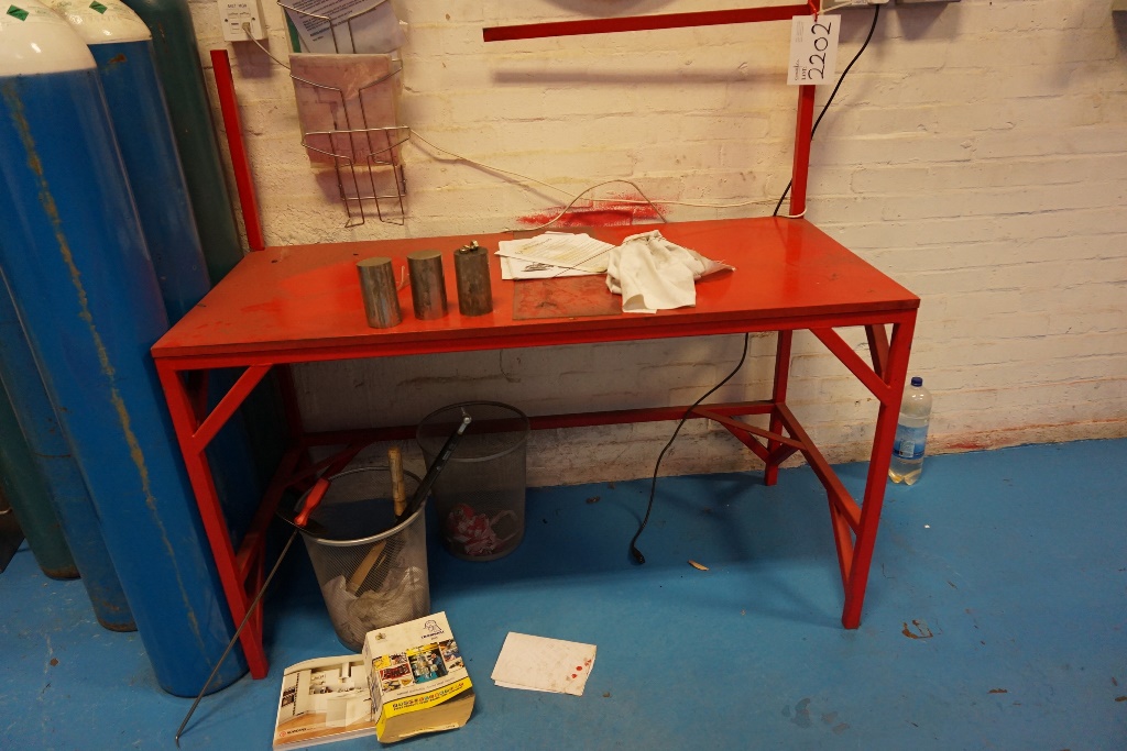 (2) Work Benches, (1) 8 Draw with Vice